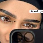 عدسات للعين iced white peach